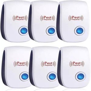 6pcs Ultrasonic Pest Repeller Electronic Reject Mouse Rat Mosquito Insect Control AU