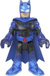 Fisher-Price Imaginext DC Super Friends Deluxe Bat-Tech Batman XL, 10-inch poseable figure with lights, sounds and character phrases