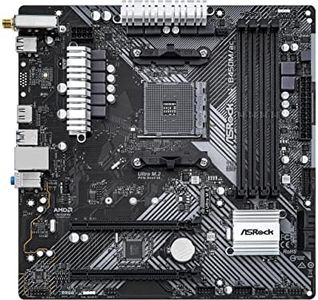 Asrock B450M/AC R2.0 Amd B450 Am4 Micro Atx 4 Ddr4 Hdmi Gb Lan Ac Wi-Fi 1X M.2