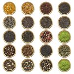 VAHDAM, Assorted Loose Leaf Tea Sampler (20 Teas, 100 Servings) Gluten Free, Non GMO, Tea Variety Pack - Black Tea, Green Tea, Oolong Tea, White Tea, Chai Tea & Herbal Tea | Gifts for Women & Men