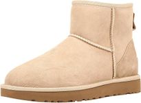 UGG Women's Classic Mini II Winter Boot, Sand, 6