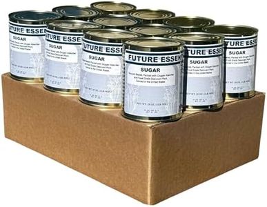 Future Essentials Canned White Granulated Sugar – Nitrogen-Sealed #2.5 Can of White Sugar for Long-Term Storage – Ideal for Emergency Preparedness – 25-Year Shelf Life, 25 oz, 12-Pack