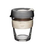 KeepCup Reusable Coffee Cup Splashproof Sipper - Brew Tempered Glass | 12oz/340ml - Chai