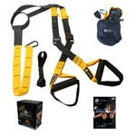 Sportisimo Suspension Trainer | Système d'Entraînement en Suspension – Full Body Bodyweight Training Straps | Adjustable 130" Straps, Door Anchor, Carry Bag | Home Gym, Outdoor & Travel