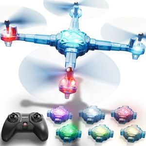 SYMA Mini Drone for Kids 8-12, RC Helicopter with Detachable Arms Altitude Hold and Headless Mode, Quadcopter with 7-Color Light, 2 Batteries and Remote Control, Easy to fly Gifts Toys for Boys Girls