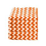 Babydoll Bedding 6 Piece Toddler Sheets Fitted Daycare Crib, Chevron/Orange