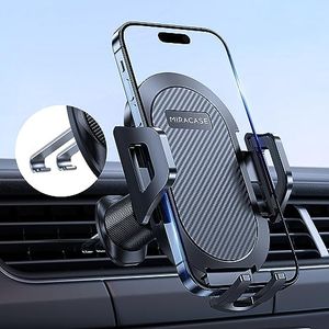 Miracase Car Phone Holder, Universal Mobile Phone Holder for Car Air Vent Compatible with iPhone 15 Pro Max 15 Plus 14 13 12 11 SE X 8 7 6, Samsung Galaxy S23 S22 S21, Google Pixel, Huawei, and More