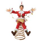 Department 56 National Lampoon's Christmas Vacation Santa Clark Sculpted Tree Topper, 9 Inch, Multicolor