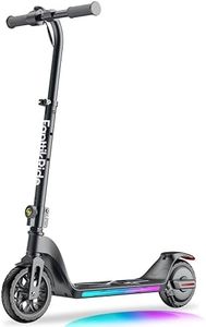 Fanttikride C10 Pro Electric Scooter for Kids, LED Battery Level, 5/8/10 MPH, 6.5 Miles Range, Height Adjustable, Type C Fast Charging, Foldable Electric Scooter for Kids 3.9-5.2 ft Tall(Black)