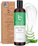 Aloe Vera Gel - Made in USA with Organic Aloe Vera, Pure Aloe Vera Gel for Face, Body, & Hair, Aloe Vera After Sun Lotion, Skin Care with Natural Ingredients, Creme Apres Soleil