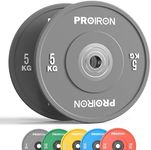 PROIRON Training Bumper Plates- 2×5KG-Grey