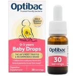 Optibac Probiotics Baby Drops - Vegan Baby Probiotics - Most Trusted By Parents - Suitable for Newborns, Babies & Infants - 10ml - 30 Day Supply