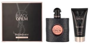 Black Opium by Yves Saint Laurent Eau de Parfum Spray 50ml & Shimmering Moisturising Fluid 50ml, (Pack of 1)