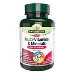 Natures Aid Multi-Vitamins and Minerals, 90 Capsules(Packaging may vary)