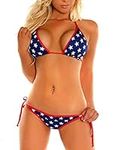 HEWENMAI American Flag Bikini, Wome