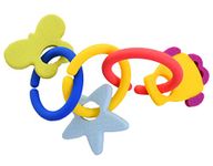 Gummee Link n Teethe, 3-6 Months Silicone Teething Rings & Teething Toys for Baby, Helps to Soothe Achy Baby Gums & Develop Sensory Skills - Baby Teething Toy, Ring Shaped Linking Teethers for Babies