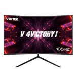 Viotek GNV27CB 165hz 27-Inch Curved Gaming Monitor | 1920x1080p w/ 3,000:1 Contrast | FreeSync | 1x DP, 1x HDMI, Speakers | VESA | 3 Years Zero Dead Pixels