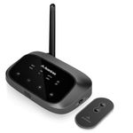 Avantree Oasis Plus 2 [2025 Version] - Bluetooth 5.3 Transmitter for TV with Remote Volume Control, aptX-Adaptive & Low Latency, and Soundbar Passthrough, Compatible with Optical or AUX ported TVs