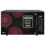 LG 28 L Charcoal Convection Healthy Microwave Oven (MJ2887BIUM, Black, Healthy Heart Recipes, Diet Fry, 360° Motorised Rotisserie & 10 Years of warranty on Charcoal Heater)