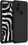 kwmobile Case Compatible with OnePlus Nord N10 5G Case - Soft Slim Protective TPU Silicone Cover - Black Matte