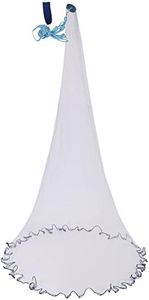 Fish Cast Net American Saltwater Nylon Hand Throw Heavy Duty Zinc Sinker Weights for Bait Trap Fish 4 Ft Radius