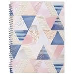 Mead Spiral Notebook, 1 Subject, Wide Ruled Paper, 70 Sheets, Shape It Up, Design Will Vary (07152)