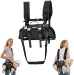 Colewin Dog Lift Harness,Outdoor 7.5-15lbs Dog's Lift Sling Carrier,Adjustable Emergency Dogs Carrying Harness for Spine Protection(Black M)