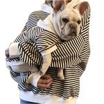 Matching Dog and Owner Clothes,Mom Dad Dog Sweatshirt Hoodie Separately Sold, Striped Dog Sweaters for Medium Large Dogs,Pet Matching Pajamas Family Clothes(6XL,Pet-Black)