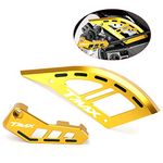 Velospeed For Yamaha Tmax 560 Tech Max Tmax 530 SX DX All Years Motorcycle Brake Calipers Brackets Rear Brake Disc Rotor Guard tmax530 tmax560 techmax Accessories (gold-2)