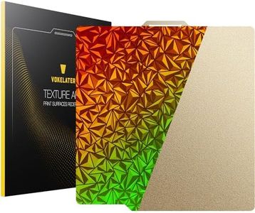 Vokelater PEO+PEI 3D Printer Build Plate Sheet for Bambu Lab X1/X1C/X1E/P1P/P1S/A1, Dual Texture with Diamond Pattern 257x257mm, Flexible Spring Steel Hot Bed Platform Sheet with Enhanced Adhesion