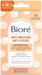 Bioré Anti-Pimple Patches 3 in 1 – Contents: 24 Pimple Patches – Hydrocolloid – Centella Asiatica – Dermatologically Tested – Supports the Fading of Pimples