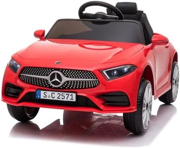 LALAHO Voitures électriques pour Enfants Mercedes Benz CLS avec Télécommande 2.4G, Véhicule électrique Enfant 2 Portes avec MP3 (CLS Rouge)
