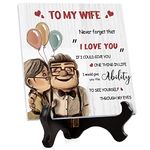 Anniversary Wedding Gifts for Wife, Romantic Gift for Wife Plaque,Best Wife Birthday Gifts Cards from Husband, Newlywed Birthday Gifts,Engagement Gifts,Anniversary Loving Presents for Wife Card