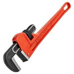 Jetech 12 Inch (300mm) Straight Pipe Wrench, Adjustable Heavy Duty Plumbing Wrench with Floating Hook Jaw and I-Beam Handle