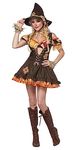 California Costumes Women's Sassy Scarecrow Costume, Brown, Small