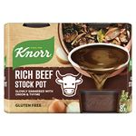 Knorr Rich Beef Stock Pots gluten-free to add a deep beef flavour to your dishes 8x 28 g