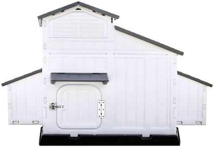 Durable Plastic Chicken Coop - Formex Snap Lock Large - Made In USA (White)