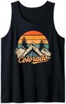 Colorado - Retro Vintage Mountains Nature Hiking Camping Tank Top