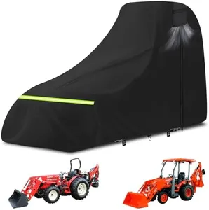 Tractor Cover,900D Waterproof Tractor Cover,UV Protection,Dustproof,Replace for John Deere 1,2,3 Series 1025R 2320 2720 3520, Kubota and Mahindra with Backhoe, Mid 189 L x 76 W x 86 H inch