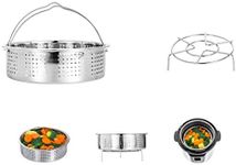 HapWay Stainless Steel Steamer Basket with Steam Rack trivet for Instant Pot 568 qt Electric Pressure Cooker