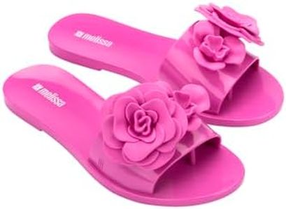 Melissa Babe Petals Slip-On Jelly Slides for Women, Lilac, 8