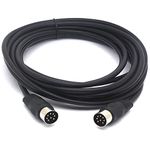 Long 8 PIN DIN Cable Male to Male MIDI Extension Cord for Bang and Olufsen B&O PowerLink mk 2 BeoLab (5 Meter)