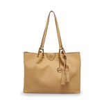 Anne Klein Women's A Hinge Tote, Light Coffee