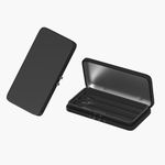 KHMSYOG Metal Cigarette Case King Size, Slim Tin Box Cigarette Case, 2 Pack Portable Travel Carrying Cases (Black)