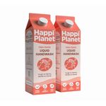 Happi Planet | Organic Liquid Handwash Refill | 2L | Oat Milk Fragrance | Moisturizing Hand Wash | Natural, Non-Toxic, Herbal, Eco-Friendly, Chemical Free, pH Balanced, Tough On Germs, Gentle On Hands