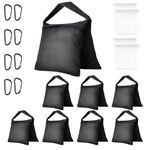 EMART Upgraded Heavy Duty Sandbag - Weight Bag Heavy Duty Saddlebags Sand Bag for Photography, Backdrop Stand, Light Stand, Tripod, Photo Video Studio, Canopy, Patio, Tent - 8 Pack