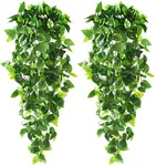 CEWOR 2pcs Fake Hanging Plants 3.6f