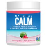 Natural Calm Magnesium Citrate Powder (Watermelon Flavour), 226g - Quick Absorbing - Loved Magnesium Drink