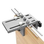 Universal Dowel Jig Kit, 3 in 1 Self Centering Doweling Jig 6/8/10mm Dowel Drill Guide with 15mm Side Hole Positioning, Woodworking Jointer Position for Cabinet assembly Furniture Repair