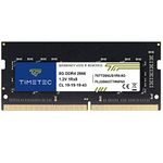 Timetec 8GB DDR4 2666MHz (DDR4-2666) PC4-21300 ((PC4-2666V) Non-ECC Unbuffered 1.2V CL19 1Rx8 Single Rank 260 Pin SODIMM Laptop Notebook PC Computer Memory RAM Module Upgrade (8GB)